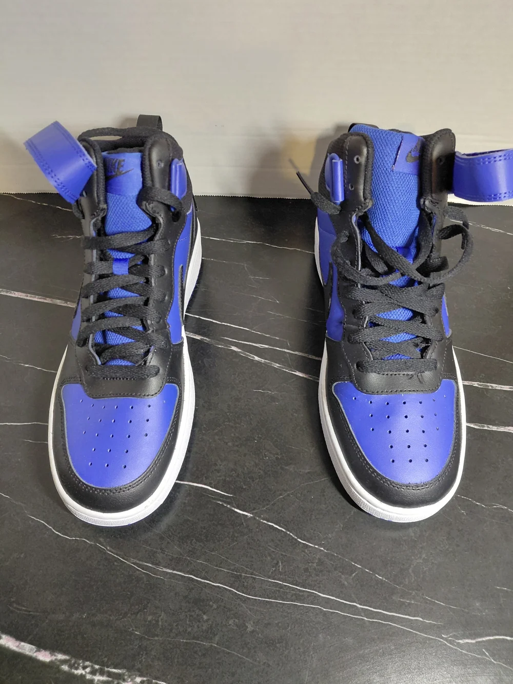 Nike Men’s High-Top Basketball Shoes - Black & Royal Blue
